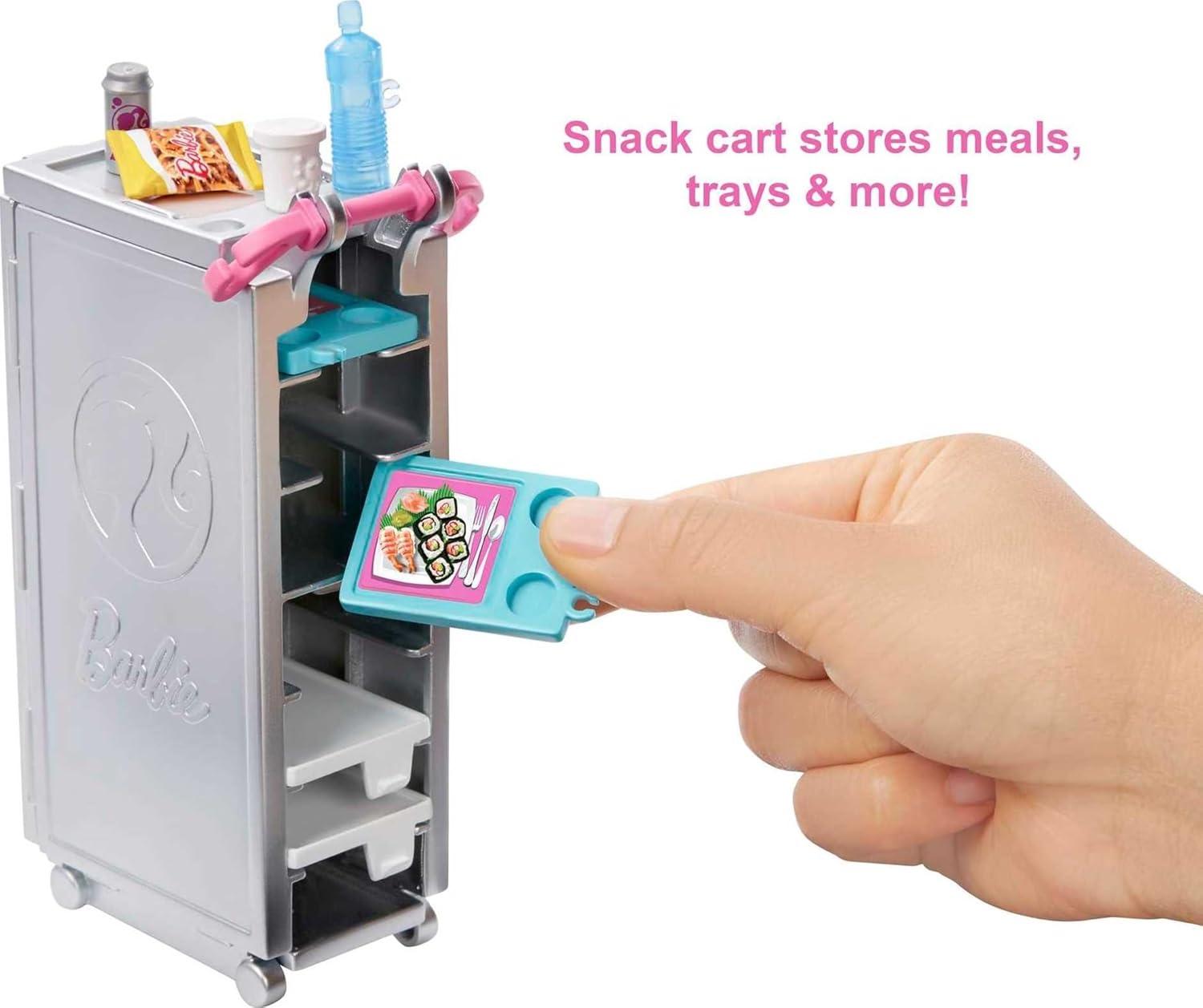 imageBarbie Dreamplane Airplane Toys Playset with 15 Accessories Including Puppy Snack Cart Reclining Seats and More Amazon ExclusiveDreamPlane