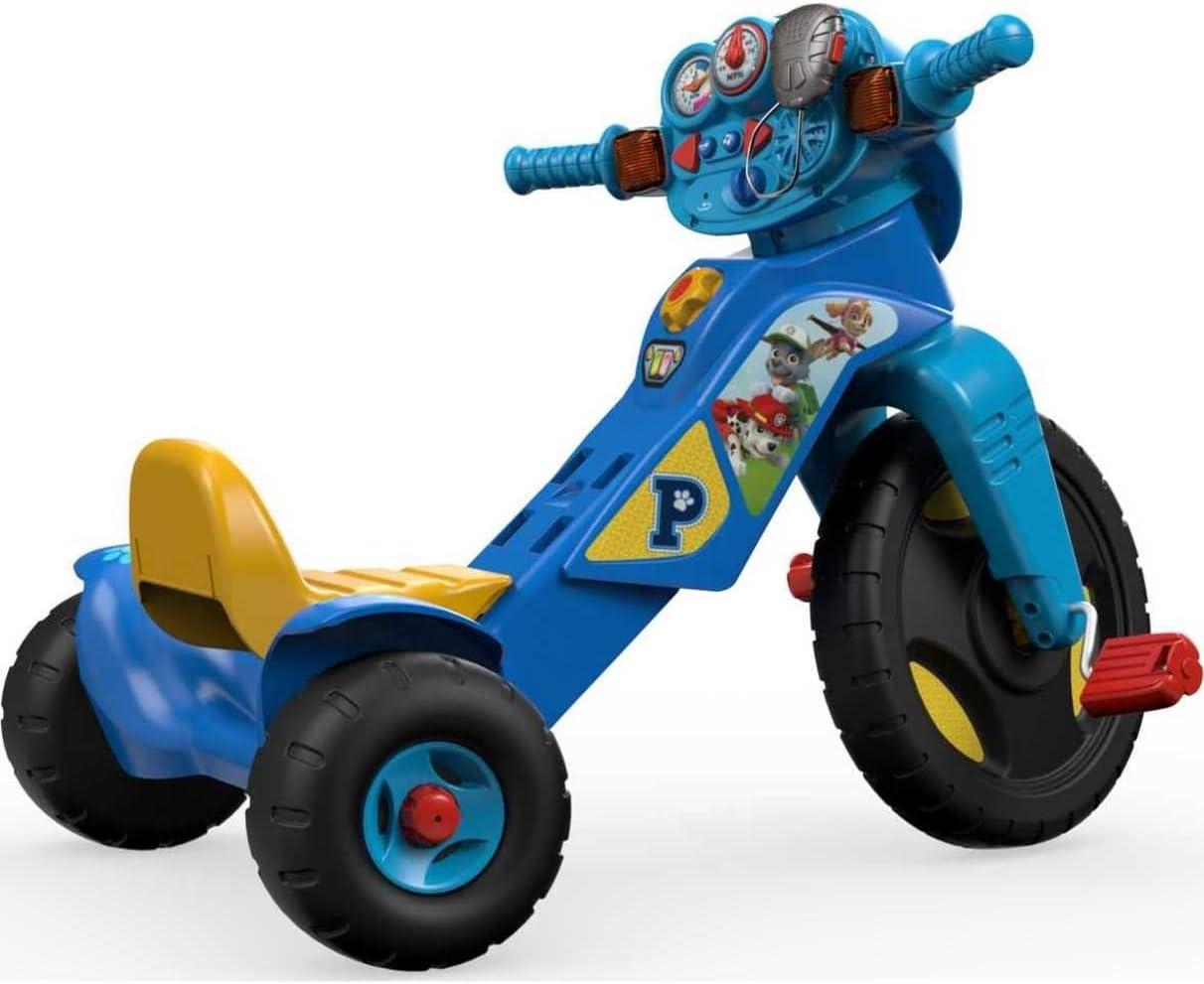 imageFisherPrice Toddler Tricycle Nickelodeon PAW Patrol Lights amp Sounds Trike Toy Bike with Handlebar Grips amp Storage for Outdoor Play Kids Ages 2 YearsPaw Patrol