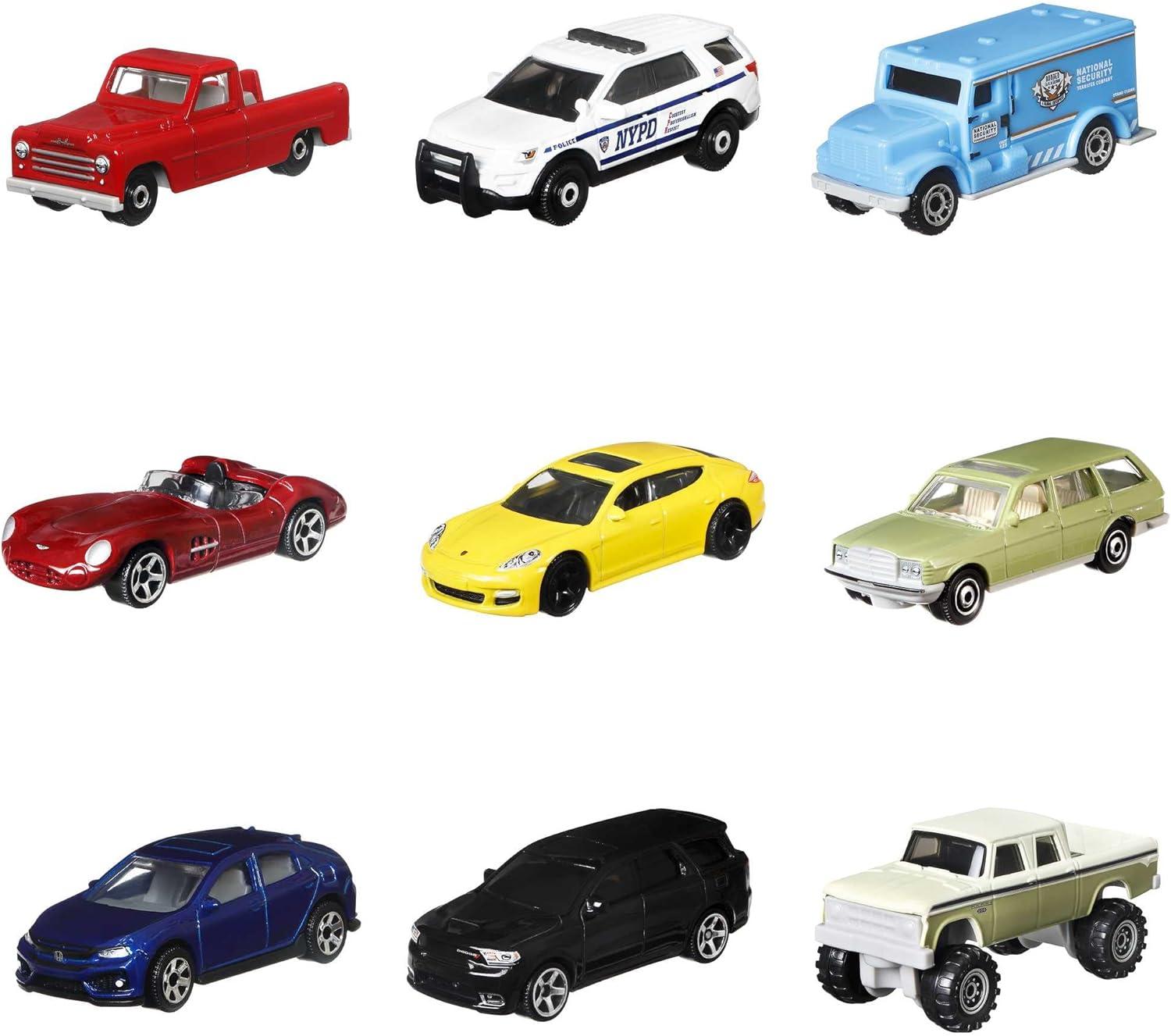 imageMatchbox Cars 164 Scale Toy Cars Buses and Trucks for Kids and Collectors Set of 20 Styles May Vary9Pack