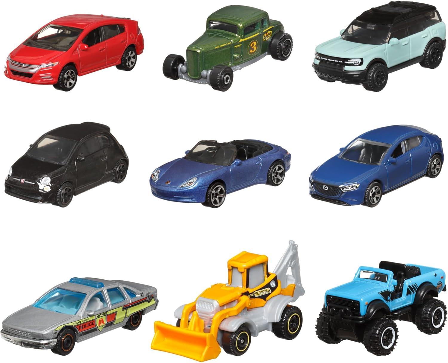 imageMatchbox Cars 164 Scale Toy Cars Buses and Trucks for Kids and Collectors Set of 20 Styles May Vary9Pack
