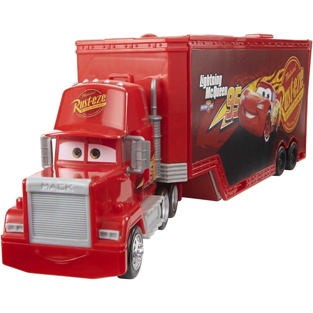 imageMattel Disney and Pixar Cars Transforming Mack Playset 2in1 Toy Truck amp TuneUp Station with Launcher Lift amp More MovieInspired Graphics Gift for Kids Ages 4 Years Old amp UpPlayset