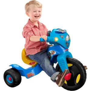 Fisher-Price Toddler Tricycle Nickelodeon PAW Patrol Lights & Sounds Trike, Toy Bike with Handlebar Grips & Storage for Outdoor Play Kids Ages 2+ Years(Paw Patrol)
