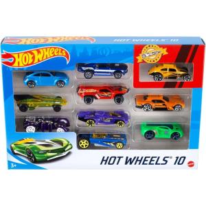Hot Wheels Toy Cars & Trucks, 50-Pack of 1:64 Scale Vehicles, Individually Packaged (Styles May Vary) (Amazon Exclusive)(10-Pack)