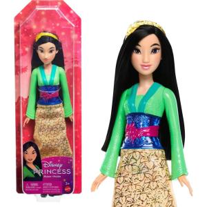 Mattel Disney Princess Ariel Doll in Sparkling Fashion with Removable Skirt, Tiara and Shoes, Posable & Collectible, Inspired by the Little Mermaid(Mulan)