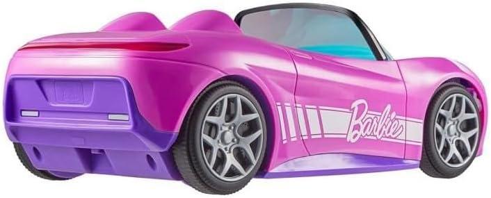 imageHot Wheels Barbie RC Toy Car RemoteControl Pink Convertible Can Hold 2 Barbie Fashion Dolls amp Trunk Opens for Storage Sticker Sheet for CustomizingCar