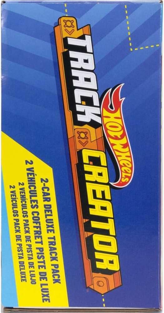imageHot Wheels Toy Car Track Set Track Creator Deluxe Pack amp 2 164 Scale DieCast Vehicles 25 Feet of Different Length Speed Snap Track amp Connectors Amazon Exclusive