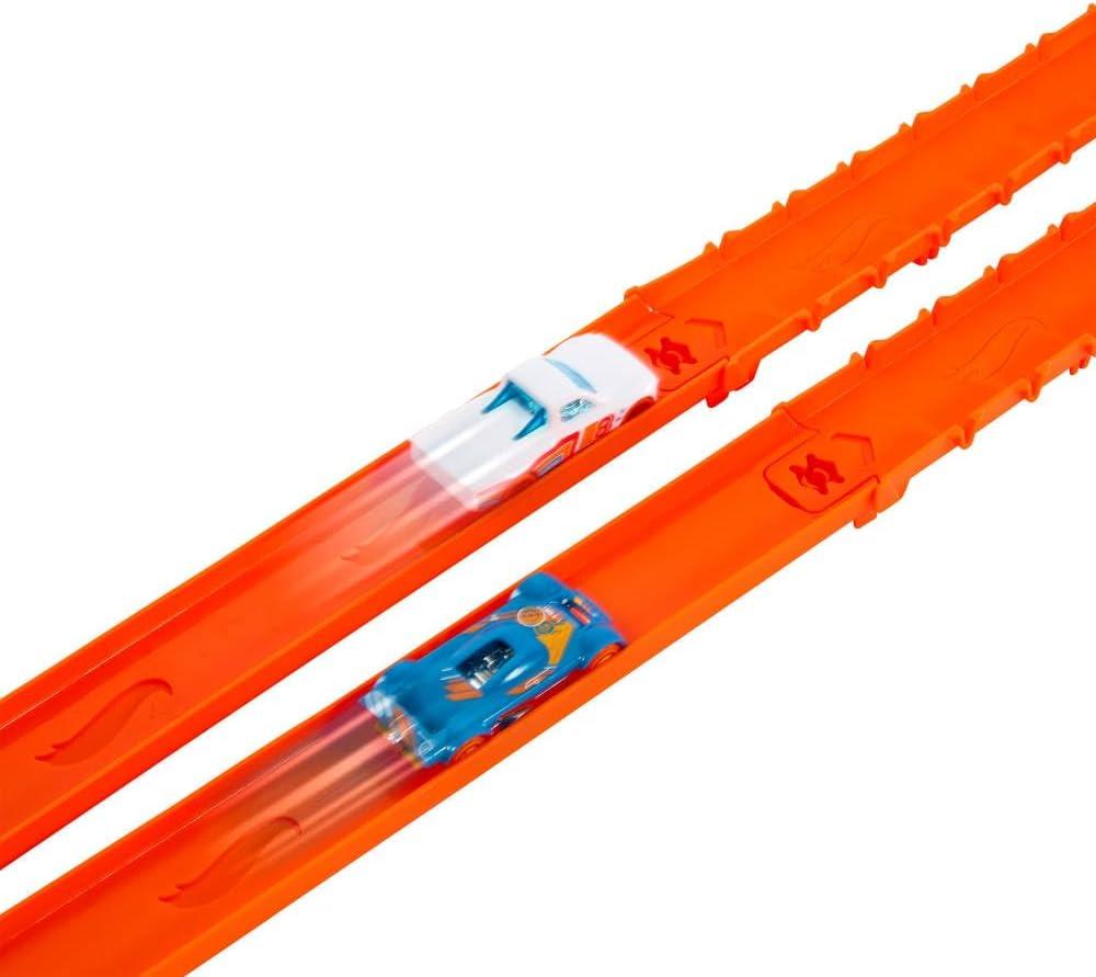 imageHot Wheels Toy Car Track Set Track Creator Deluxe Pack amp 2 164 Scale DieCast Vehicles 25 Feet of Different Length Speed Snap Track amp Connectors Amazon Exclusive