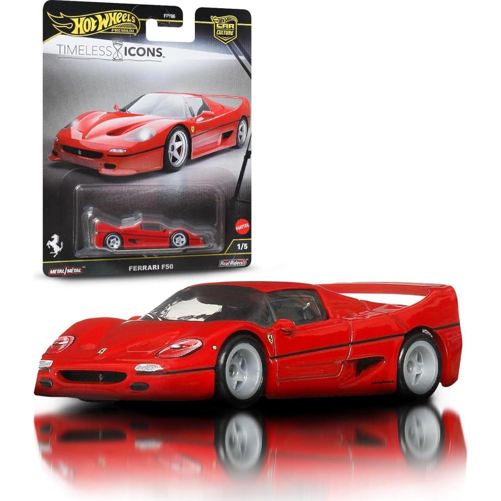 imageHot Wheels Car Culture Vehicle Premium 164 Scale DieCast Toy Car or Truck with Real Riders Tires amp MetalMetal Body amp Chassis Styles May Vary