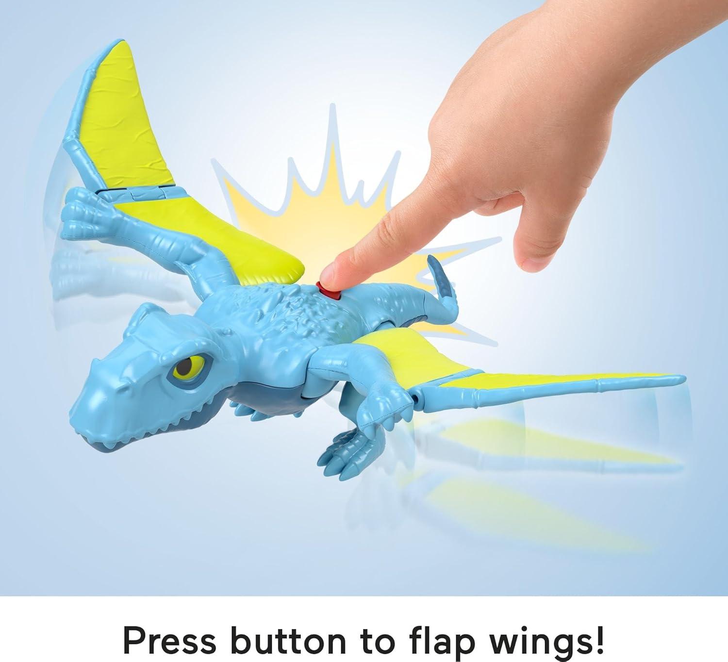 imageFisherPrice Imaginext Jurassic World Dinosaur Action Figure with KidActivated Motion amp Growing Spikes 775inch Aquilops Dino ToyDimorphodon