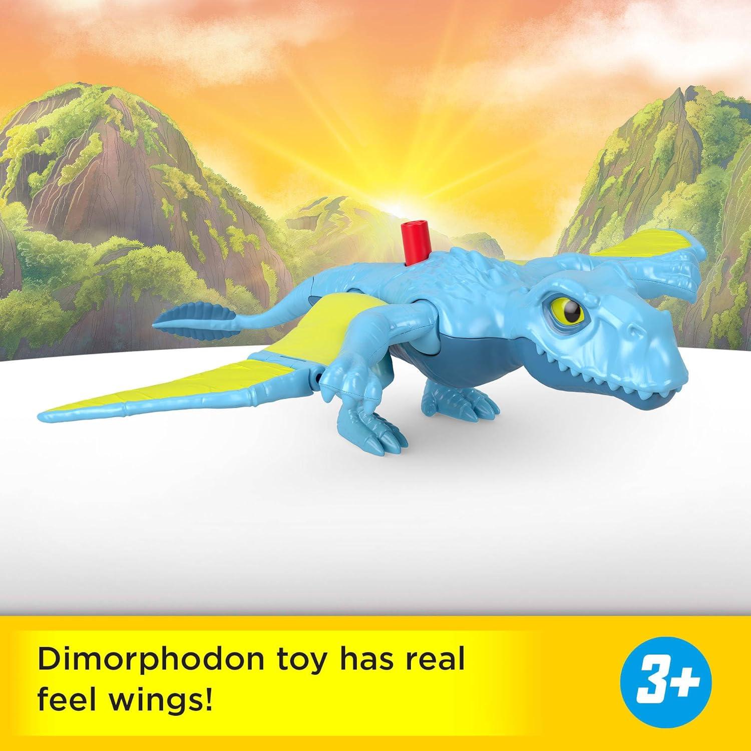 imageFisherPrice Imaginext Jurassic World Dinosaur Action Figure with KidActivated Motion amp Growing Spikes 775inch Aquilops Dino ToyDimorphodon