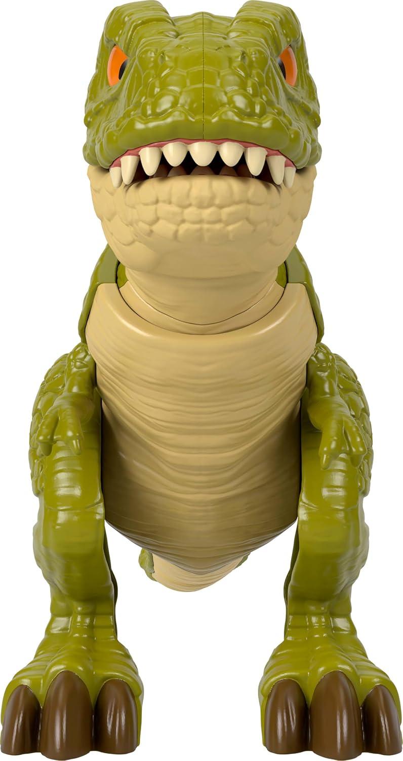 imageFisherPrice Imaginext Jurassic World Dinosaur Action Figure with KidActivated Motion amp Growing Spikes 775inch Aquilops Dino ToyT Rex