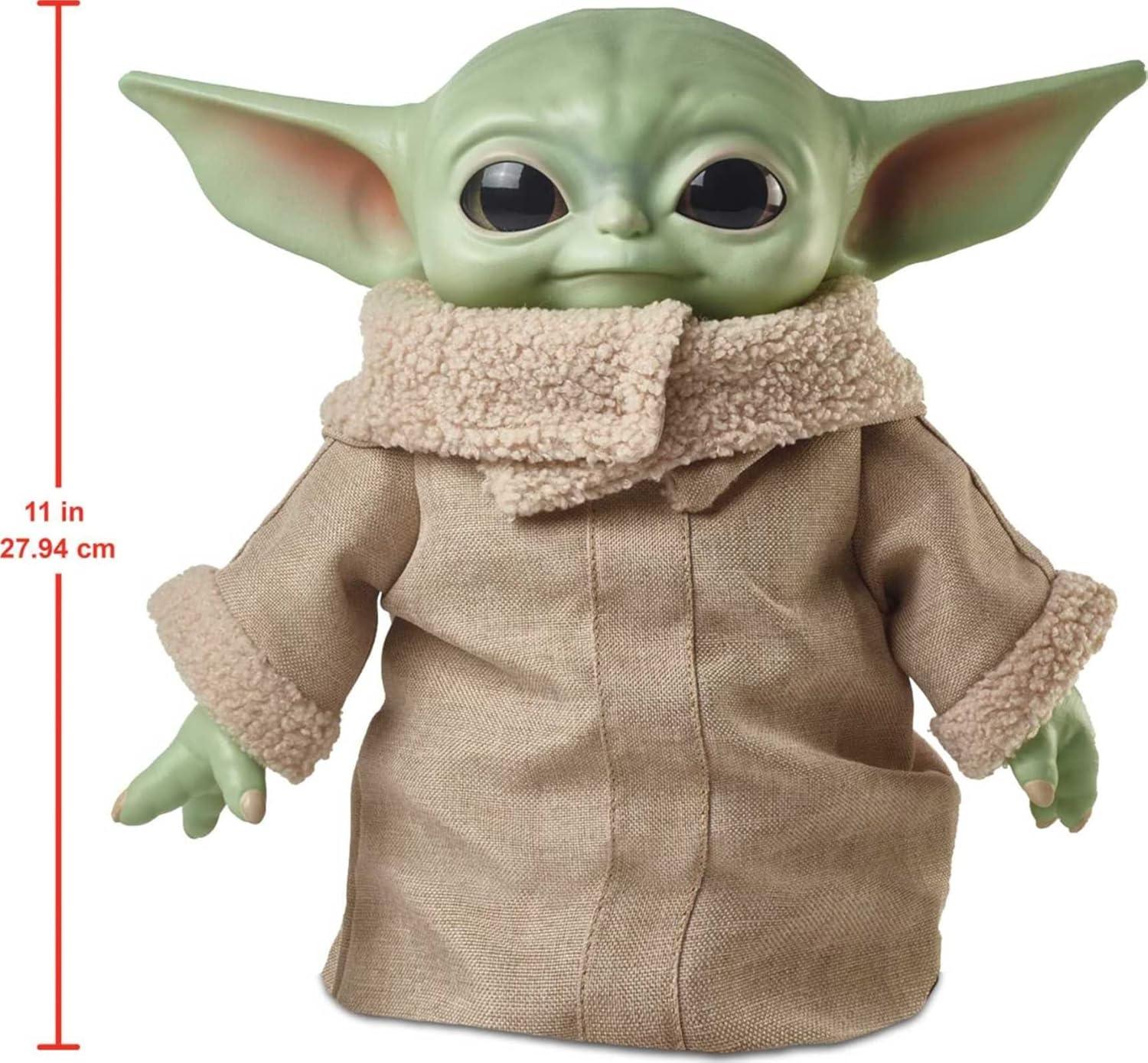 imageMattel Star Wars Grogu Plush Toy 11inch Character Figure with Soft Body Inspired by Star Wars The MandalorianStandard Plush