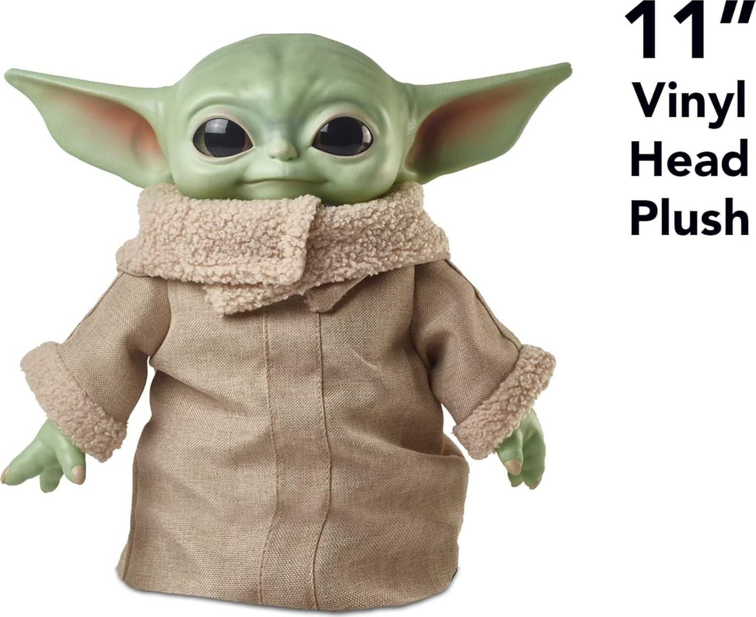 imageMattel Star Wars Grogu Plush Toy 11inch Character Figure with Soft Body Inspired by Star Wars The MandalorianStandard Plush