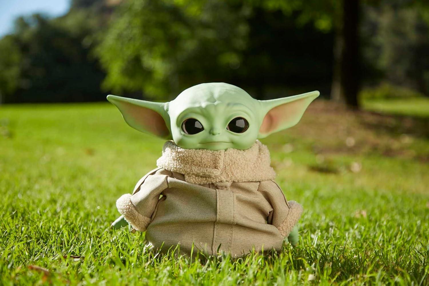 imageMattel Star Wars Grogu Plush Toy 11inch Character Figure with Soft Body Inspired by Star Wars The MandalorianStandard Plush