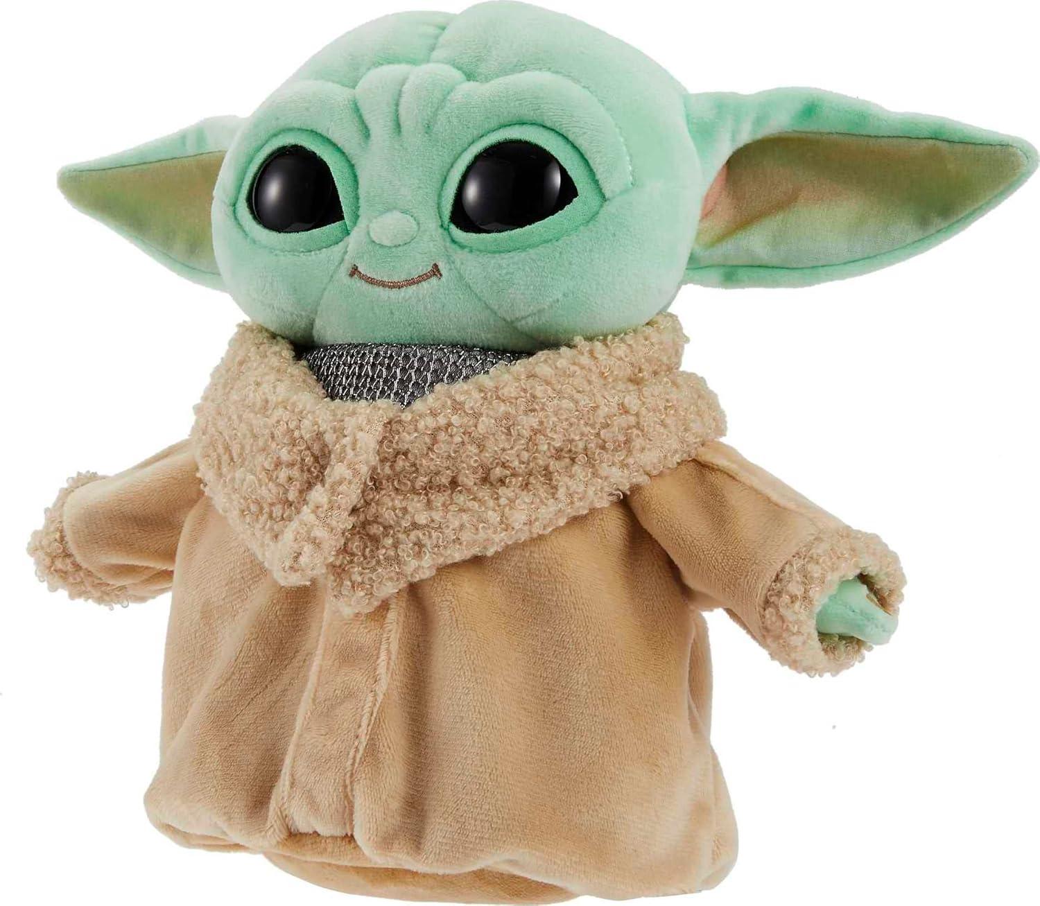 imageMattel Star Wars Grogu Plush with Beskar Armor Soft Doll Inspired by Star Wars Mandalorian Book of Boba Fett Collectible Toy