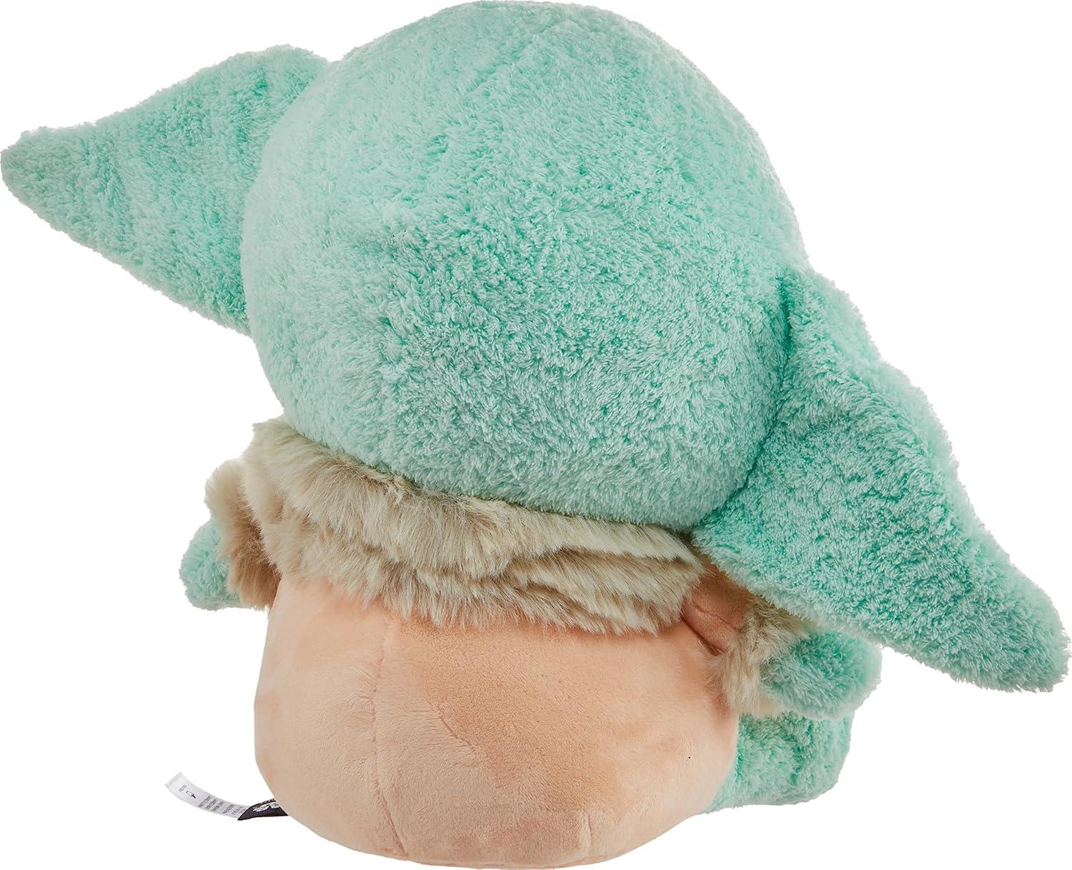 imageMattel Star Wars Hug n Nuzzle Grogu Plush Figure with Sound 10inch Soft Collectible Toy Press Hand to Activate