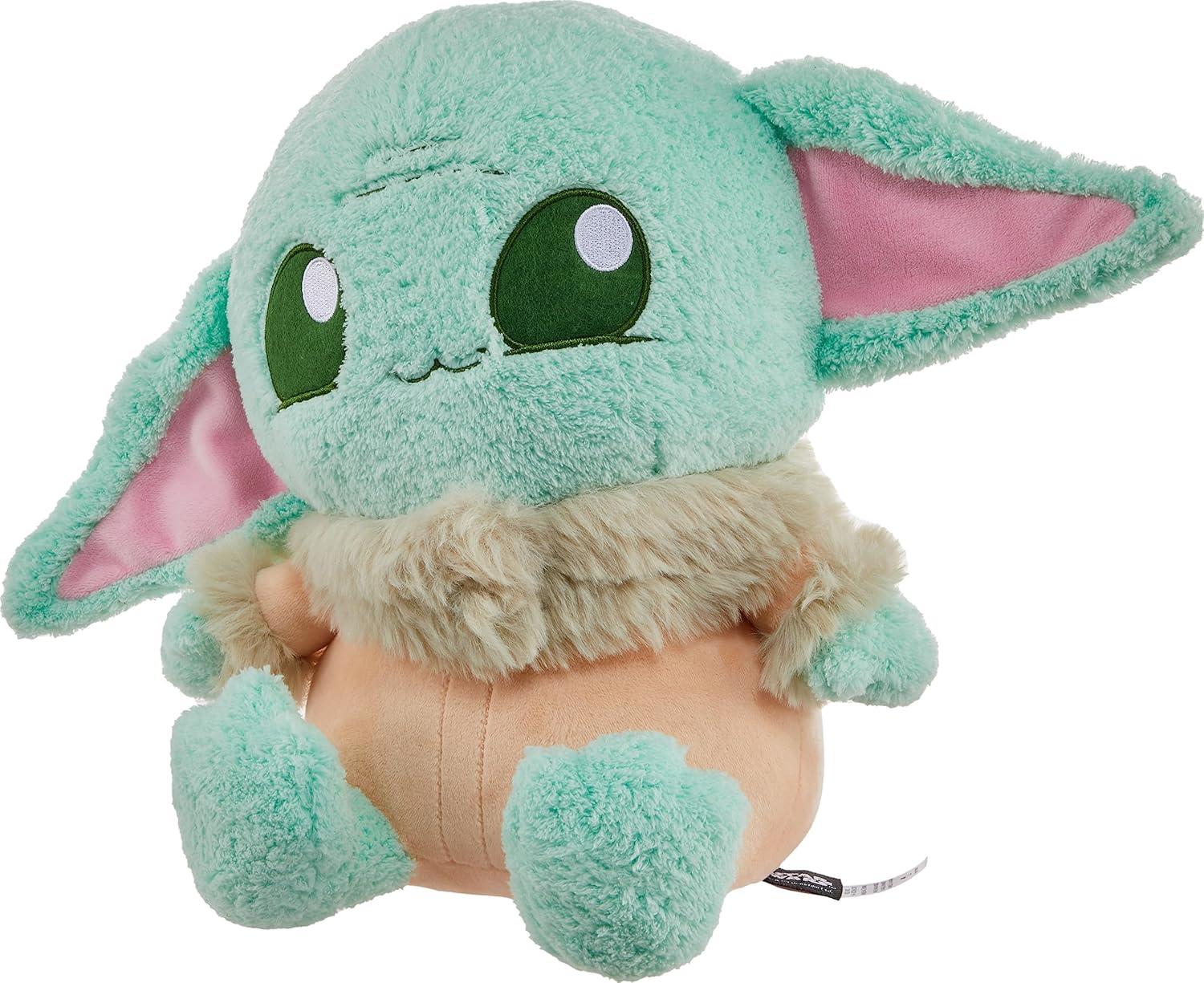 imageMattel Star Wars Hug n Nuzzle Grogu Plush Figure with Sound 10inch Soft Collectible Toy Press Hand to Activate