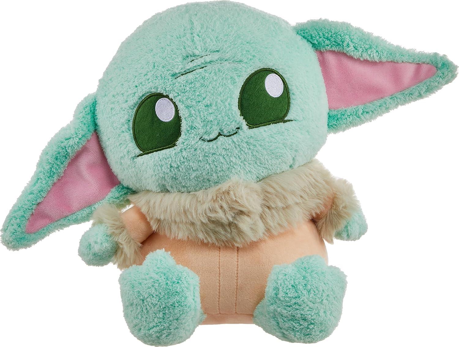 imageMattel Star Wars Hug n Nuzzle Grogu Plush Figure with Sound 10inch Soft Collectible Toy Press Hand to Activate