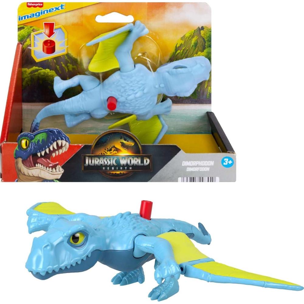imageFisherPrice Imaginext Jurassic World Dinosaur Action Figure with KidActivated Motion amp Growing Spikes 775inch Aquilops Dino ToyDimorphodon
