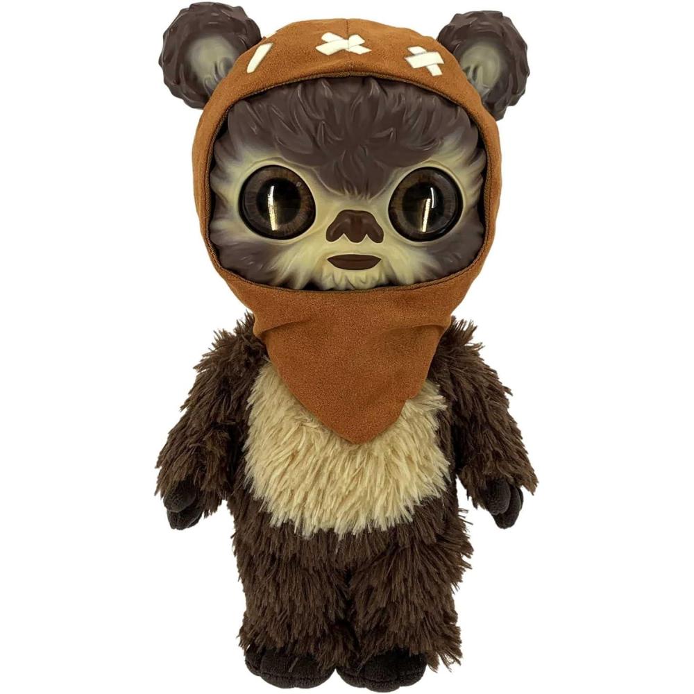 imageMattel Star Wars Galactic Pals Plush Toy Rodian 11inch Soft Doll Set with Carrier amp Personality Profile Card for Personalized ExperienceEwok