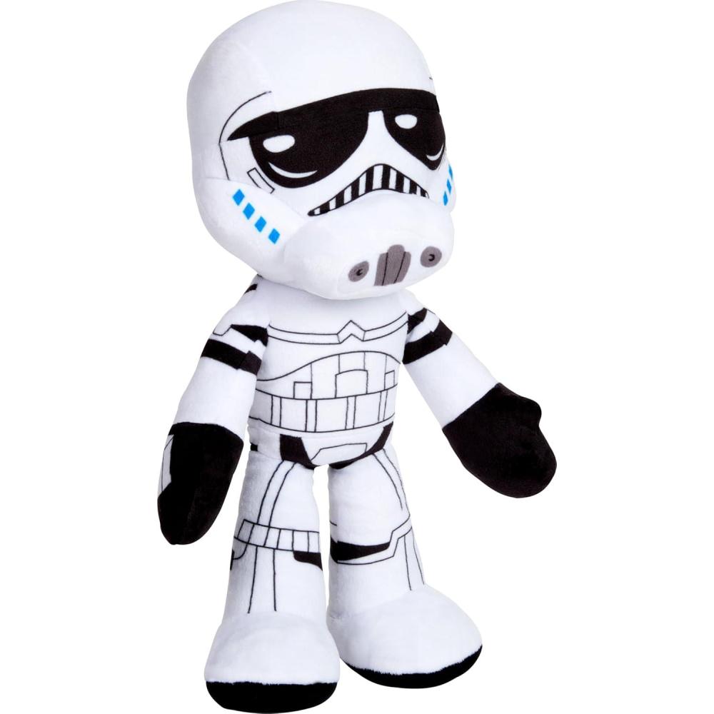 imageMattel Star Wars Plush Talkers Soft Toys 11 to 12Inch Stormtrooper Plush with 10 Sounds amp Phrases Collectible Soft DollsStorm Trooper