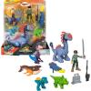 imageFisherPrice Imaginext Jurassic World Rebirth Action Figure Set with 1 3inch Human 5 Dinosaurs Toy Launcher amp Accessories