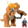 imageFisherPrice Imaginext Superman Toy with Lights Sounds Motion amp 3inch Action Figure 10inch Monster with Chains for Ages 3Playset