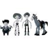 imageMattel Disney and Pixar Toy Story Set with 4 Action Figures Black amp White Woodys Roundup Pack with Woody Jessie Bullseye amp Stinky Pete 7Inch ScaleBlack  White