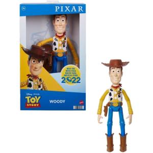 Mattel Disney Pixar Toy Story Large Action Figure, Posable Buzz Lightyear Collectible in Spacesuit Look, 12-inch Scale(Woody)