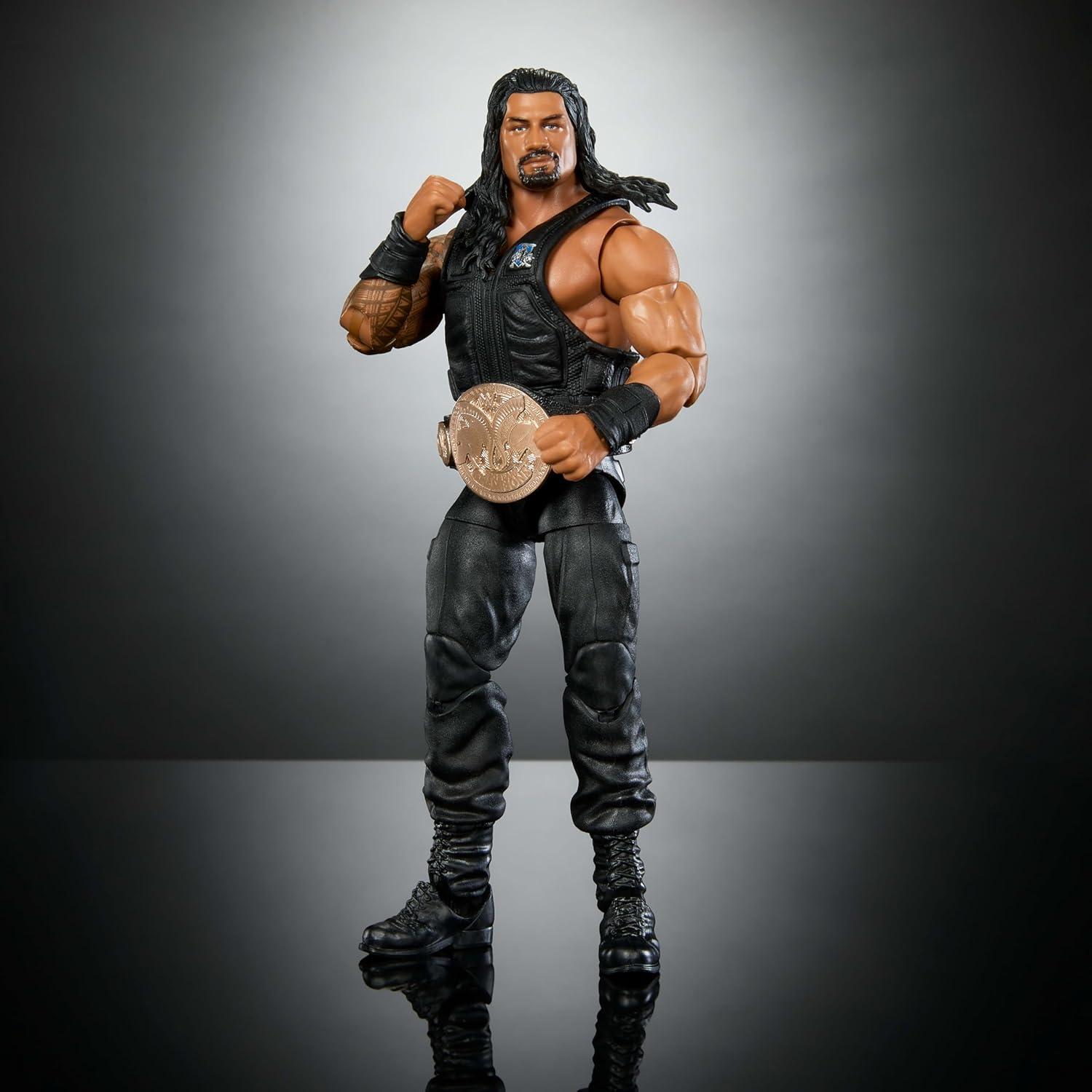 imageMattel WWE Elite Action Figure amp Accessories Greatest Hits 2025 6inch Collectible Roman Reigns with 25 Articulation Points amp Swappable Hands