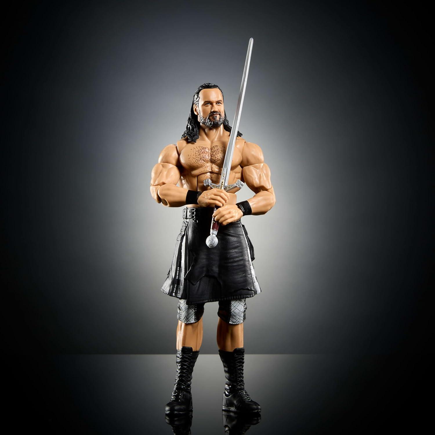 imageMattel WWE Elite Action Figure amp Accessories Series 115 6inch Collectible CM Punk with 25 Articulation Points amp Swappable HandsDrew McIntyre Chase