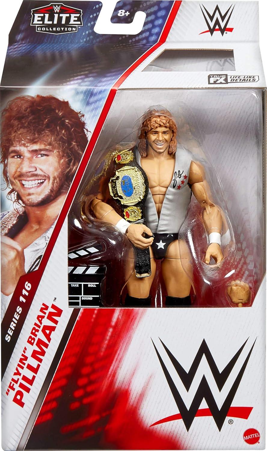 imageMattel WWE Elite Action Figure amp Accessories Series 116 6inch Collectible Randy Orton with 25 Articulation Points amp Swappable HandsFlyin Brian Pillman