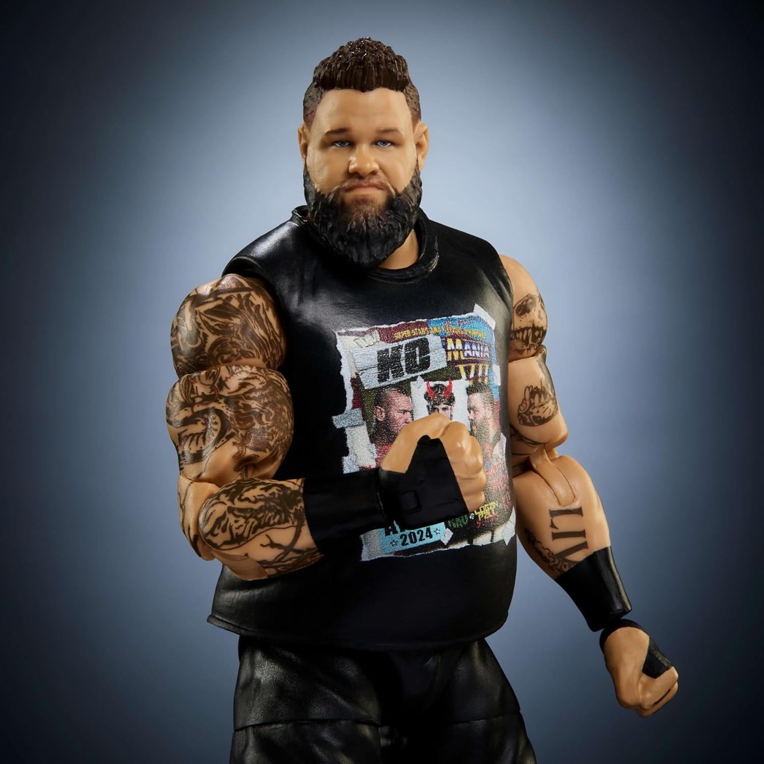 imageMattel WWE Elite Action Figure amp Accessories Series 116 6inch Collectible Randy Orton with 25 Articulation Points amp Swappable HandsKevin Owens