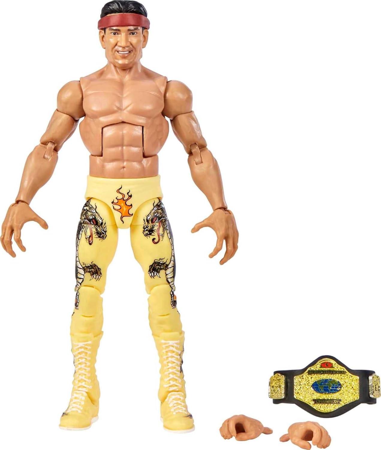 imageMattel WWE Elite Collection Action Figure amp Accessories Series 92 Scarlett 6inch Collectible with 25 Articulation Points amp Swappable Hands93 Ricky Steamboat