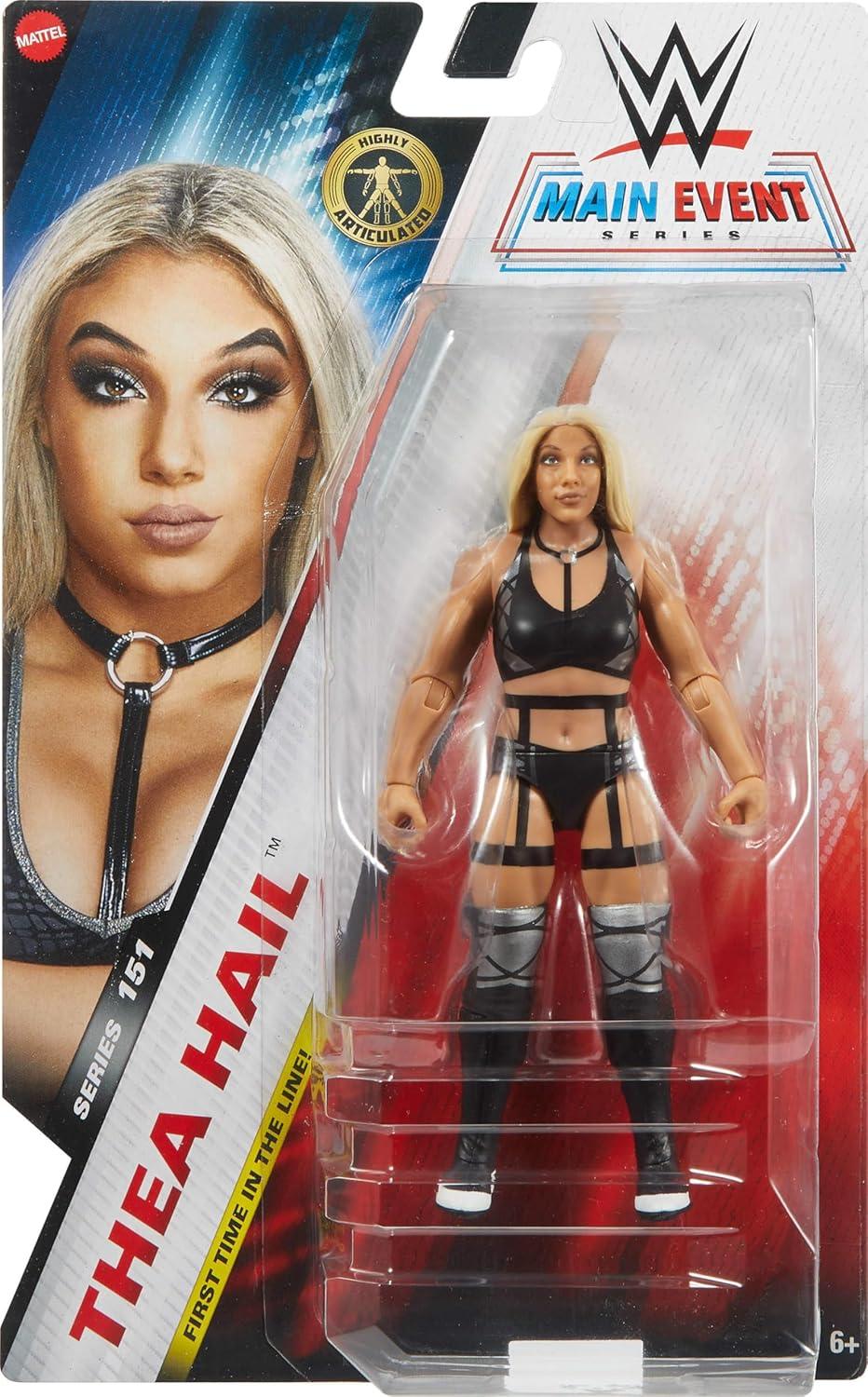 imageMattel WWE Thea Hail Action Figure Main Event Series 151 6inch Collectible with 10 Articulation Points amp LifeLike Look6 inches 2 Count
