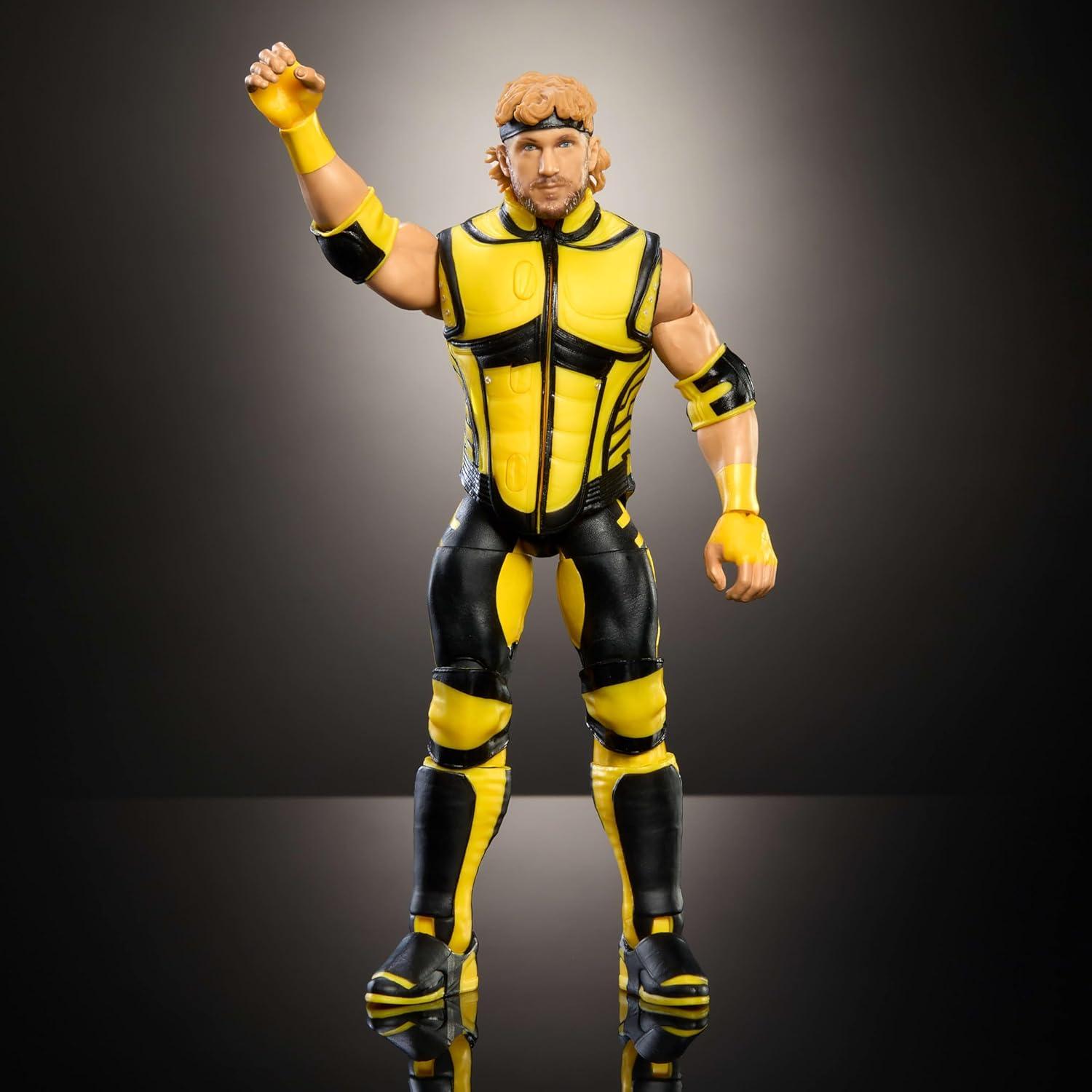 imageMattel WWE Top Picks Elite Action Figure amp Accessories Set Logan Paul 6inch Collectible with Swappable Hands Ring Gear amp 25 Articulation Points