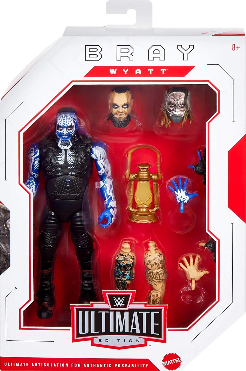 imageMattel WWE Ultimate Edition Action Figure amp Accessories 6inch Bray Wyatt Collectible Set Swappable Heads amp Hands 30 Articulation PointsBray Wyatt
