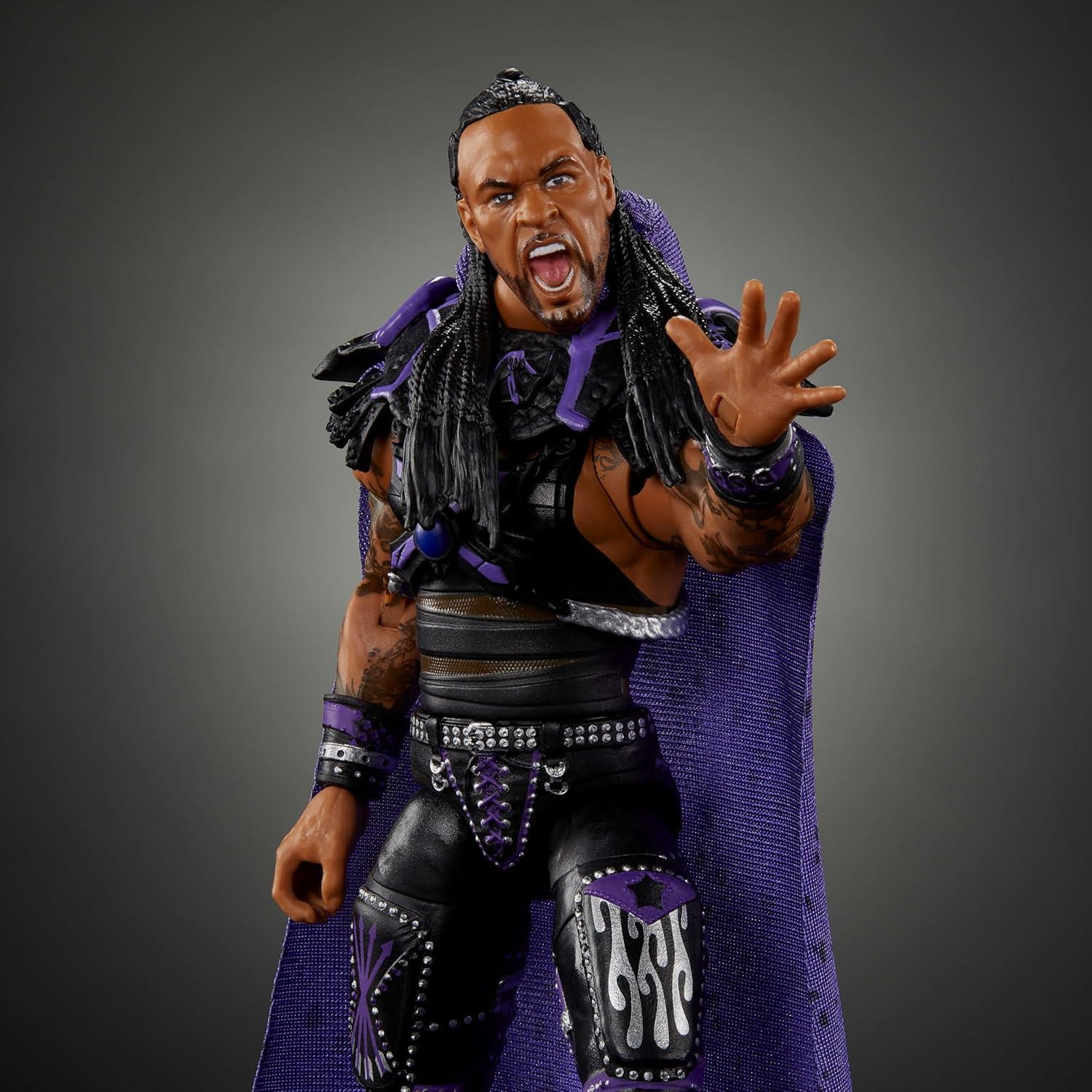 imageMattel WWE Ultimate Edition Action Figure amp Accessories 6inch The Rock Collectible Set Swappable Heads amp Hands 30 Articulation PointsDamian Priest