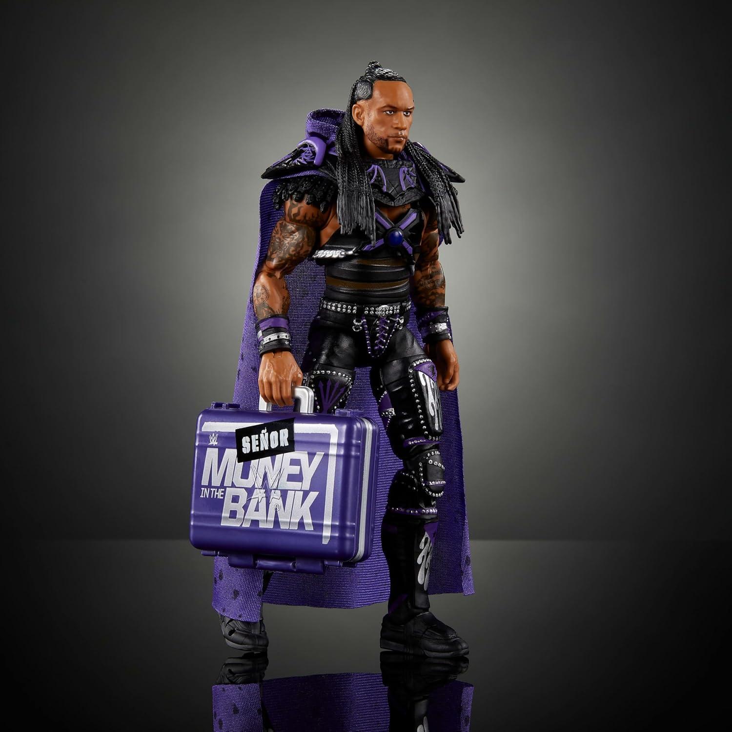 imageMattel WWE Ultimate Edition Action Figure amp Accessories 6inch The Rock Collectible Set Swappable Heads amp Hands 30 Articulation PointsDamian Priest