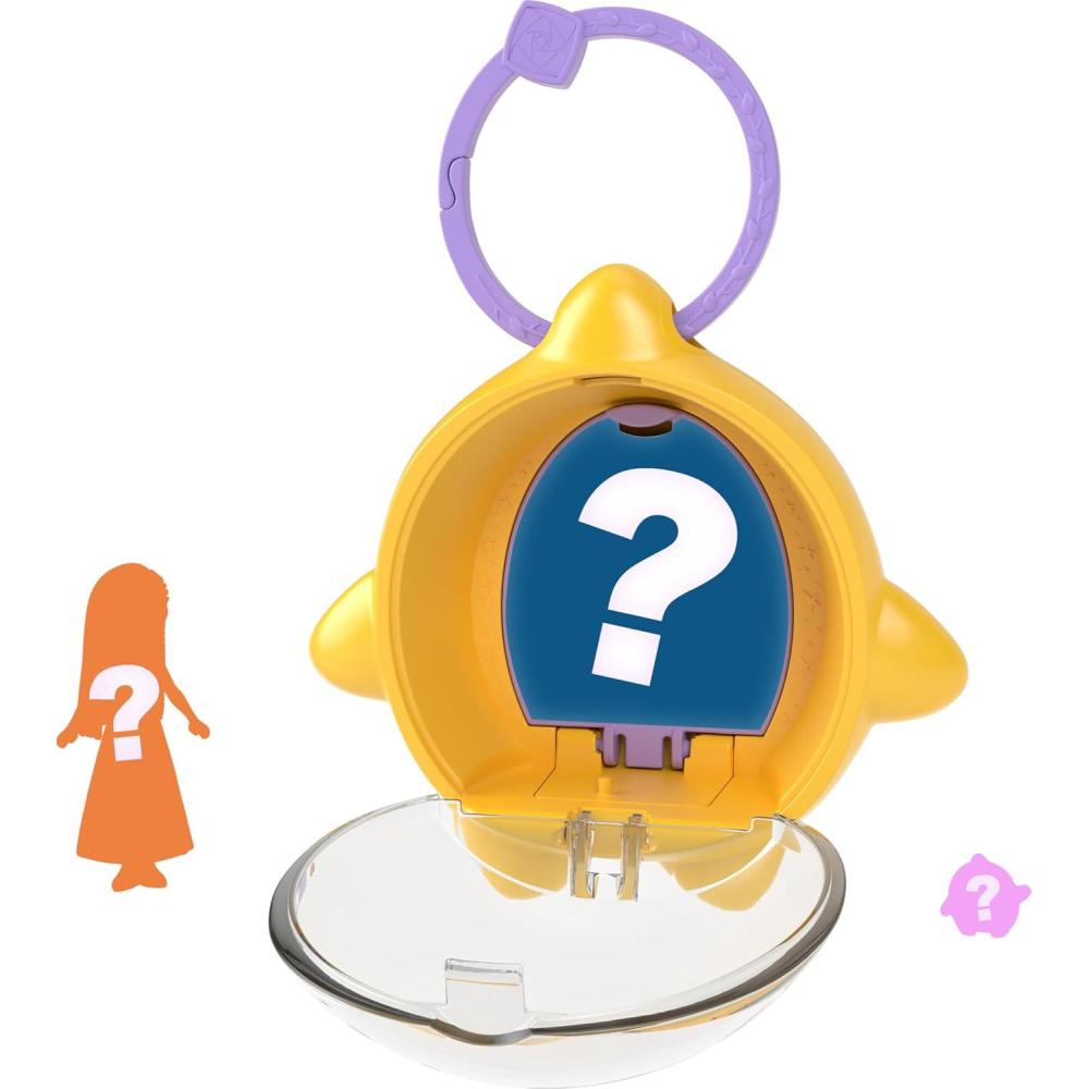 imageMattel Disney Wish Star Reveals Mini Doll Surprise Keychain Compact with Character Doll amp Accessory Styles May Vary