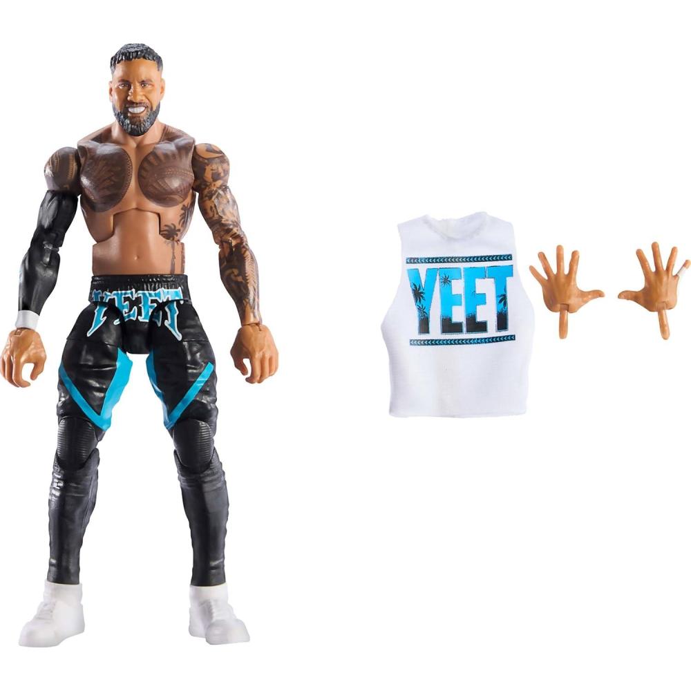 imageMattel WWE Elite Action Figure amp Accessories Series 113 6inch Collectible 6inch Collectible John Carlito with 25 Articulation Points amp Swappable HandsJey Uso