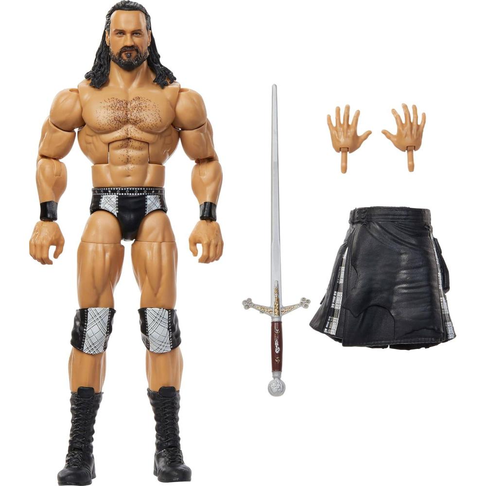 imageMattel WWE Elite Action Figure amp Accessories Series 115 6inch Collectible CM Punk with 25 Articulation Points amp Swappable HandsDrew McIntyre Chase