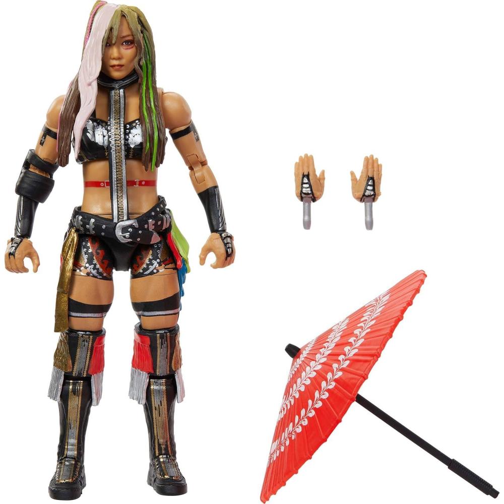 imageMattel WWE Elite Action Figure amp Accessories Series 115 6inch Collectible CM Punk with 25 Articulation Points amp Swappable HandsKairi Sane