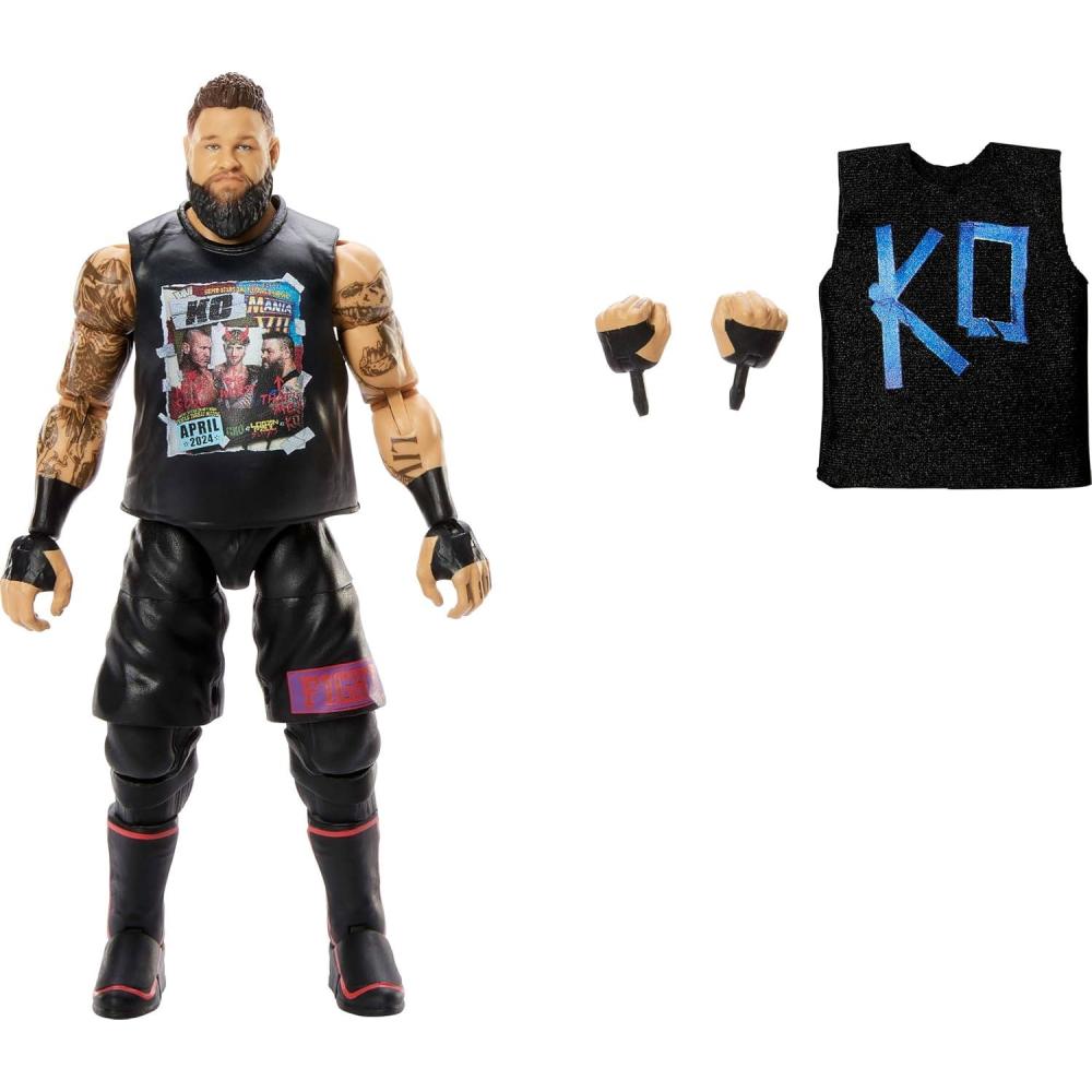 imageMattel WWE Elite Action Figure amp Accessories Series 116 6inch Collectible Randy Orton with 25 Articulation Points amp Swappable HandsKevin Owens