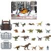 imageMattel Jurassic World Dominion Advent Calendar 24Day Countdown Daily Surprise of Mini Dinos Humans amp Gate Pieces Holiday GiftVersion 2