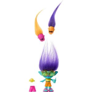 Mattel DreamWorks Trolls Band Together Hair Pops Small Doll, Viva with Removable Clothes & 3 Surprise Accessories(Branch)