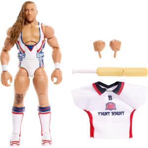 Mattel WWE Elite Action Figure & Accessories, Series #110 Butch 6-inch Collectible with 25 Articulation Points & Swappable Hands