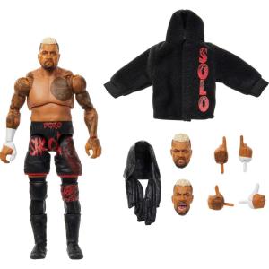 Mattel WWE Ultimate Edition Action Figure & Accessories, 6-inch Bray Wyatt Collectible Set, Swappable Heads & Hands, 30 Articulation Points(Solo Sikoa)