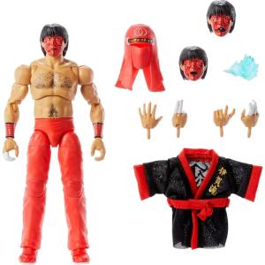 Mattel WWE Ultimate Edition Action Figure & Accessories, 6-inch The Great Muta Collectible Set, Swappable Heads & Hands, 30 Articulation Points