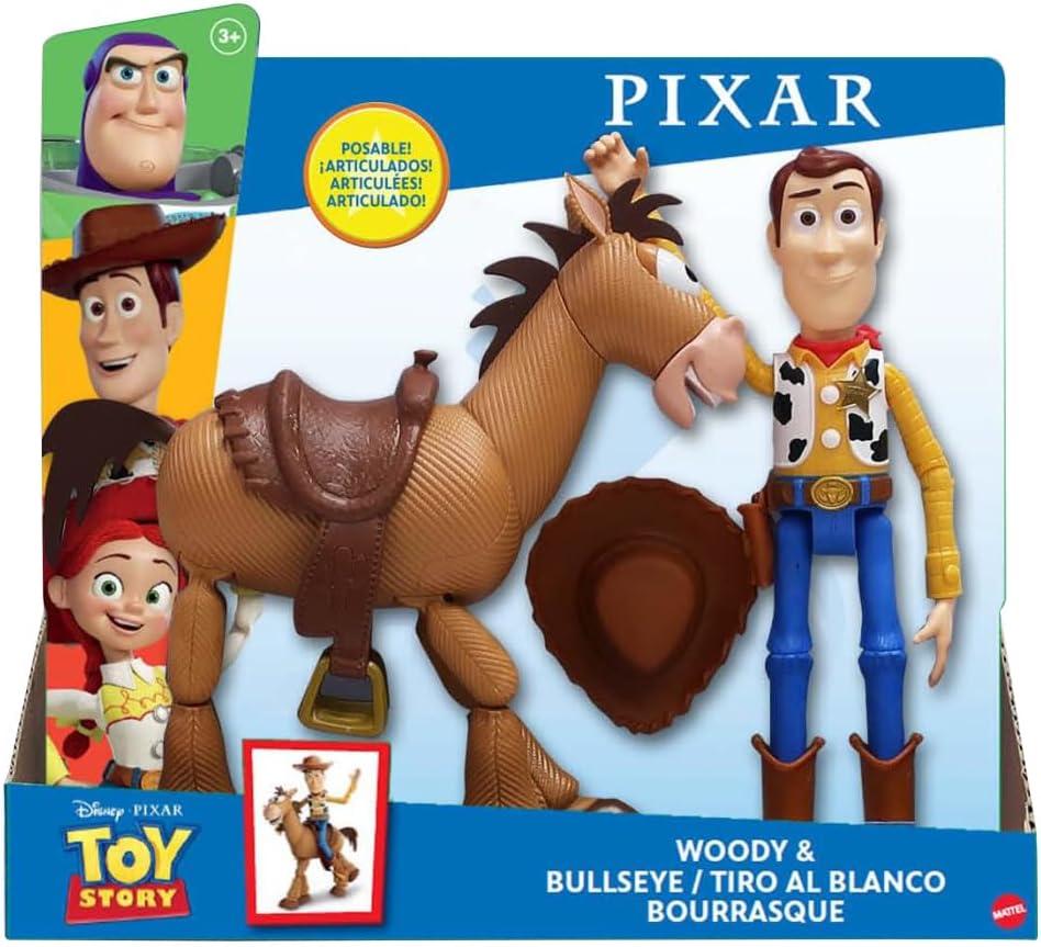imageMattel Disney Pixars Toy Story 4 Woody and Buzz Lightyear 2Character Pack Movieinspired RelativeScale for Storytelling Play